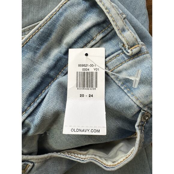 OLD NAVY Extra High Rise Flare Jeans Women's 20 24 Light Wash Blue Fits You New - Picture 5 of 10
